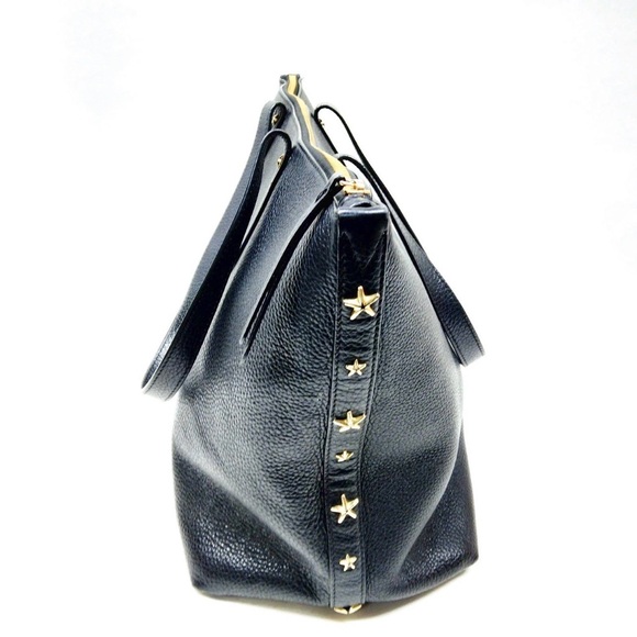 JIMMY CHOO Tote Bag Black Leather - Picture 2 of 10
